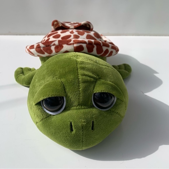 Zoo Friends Sea Turtle Stuffed Animal with pocket on top. - Picture 3 of 10